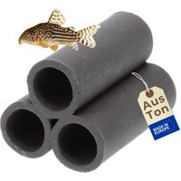 GarPet Aquarium Deko Pyramide 3er XL schwarz von GarPet