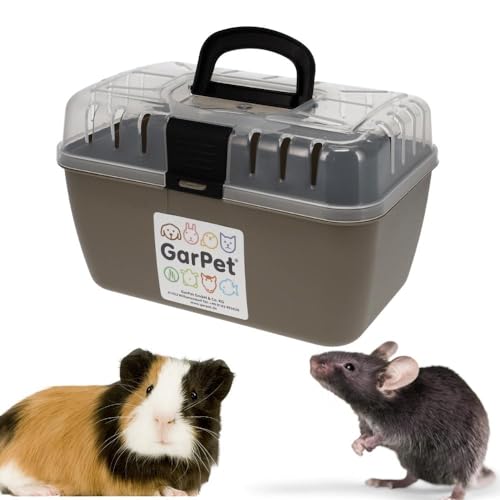 GarPet Transportbox Kleintier Nagetier Meerschweinchen Hamster Vogel Mäuse Trage Box von GarPet