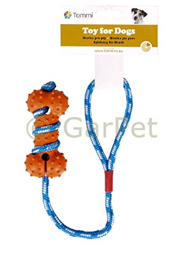 Hundespielzeug Gummi Ball Seil Wurfball robustes haltbares Hunde Tau Spielzeug Hundespielzeug Gummi Ball Seil Wurfball robustes haltbares Hunde Tau Spielzeug von GarPet
