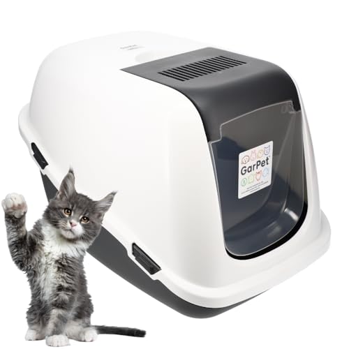 GarPet Katzenklo mit Deckel Aktivkohlefilter - Haube kippbar - extrahohe Unterschale große XXL Katzentoilette 60 Katzen WC Hauben Toilette GarPet Katzenklo mit Deckel Aktivkohlefilter - Haube kippbar - extrahohe Unterschale große XXL Katzentoilette 60 Katzen WC Hauben Toilette von GarPet