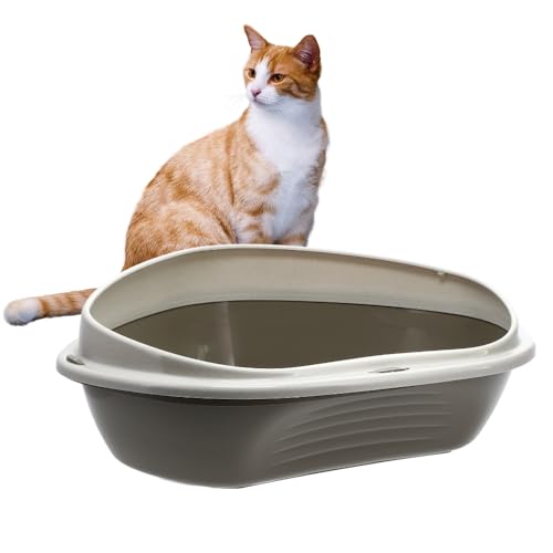GarPet Katzenklo Ecke klein Eck Katzentoilette mit Rand ohne Deckel offen grau Katzen WC Ecktoilette GarPet Katzenklo Ecke klein Eck Katzentoilette mit Rand ohne Deckel offen grau Katzen WC Ecktoilette von GarPet