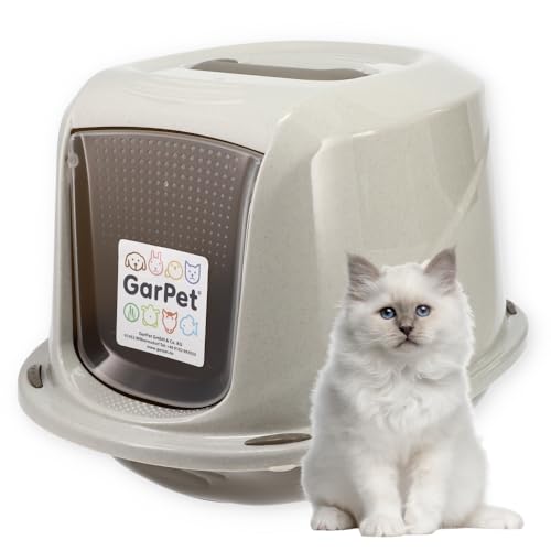 GarPet Katzenklo mit Deckel Aktivkohlefilter Katzentoilette Katzen WC Hauben Toilette Klo Indoor Outdoor grau modernes Design GarPet Katzenklo mit Deckel Aktivkohlefilter Katzentoilette Katzen WC Hauben Toilette Klo Indoor Outdoor grau modernes Design von GarPet