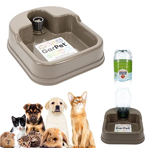 Wasserspender PET Flasche Hunde Katzen Kleintier Wasserautomat Reisetrinknapf Reisenapf Trink Napf für Unterwegs von GarPet
