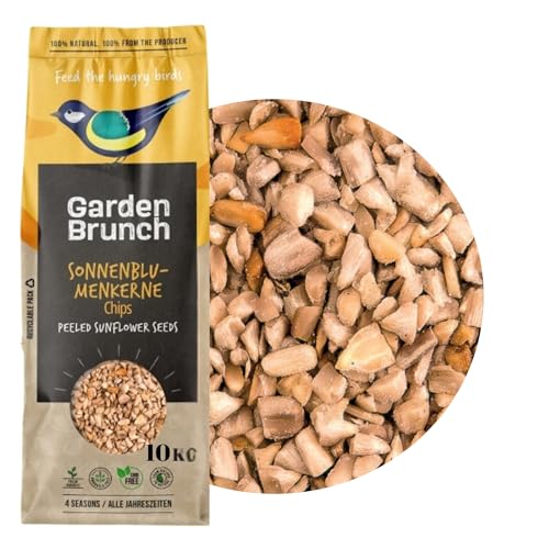 GardenBrunch 10kg Chips Sonnenblumenkerne Papiertüten Wildvogelfutter Sonnenblumenkern-Chips ganzjährig Naturprodukt zur Vogelernährung Ideal für Balkon und Terrasse GardenBrunch 10kg Chips Sonnenblumenkerne Papiertüten Wildvogelfutter Sonnenblumenkern-Chips ganzjährig Naturprodukt zur Vogelernährung Ideal für Balkon und Terrasse von Garden Brunch