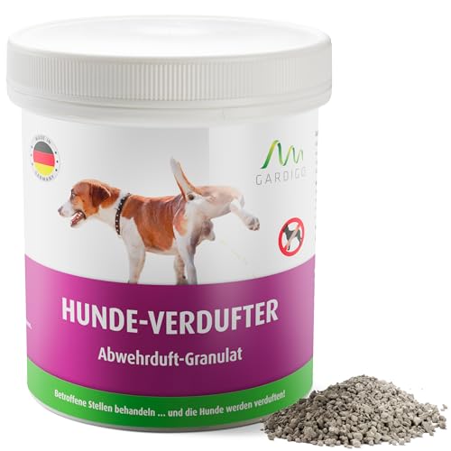 GARDIGO® Hundeschreck Granulat - Hunde-Verdufter I 300g I Mit Geraniol I Made in Germany I Hundeabwehr für Haus, Garten, Garage und Grundstück I Hundevertreiber für draußen von Gardigo