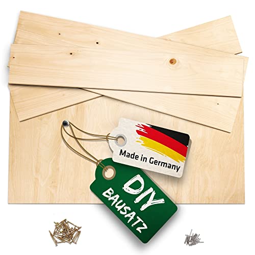 GARDIGO® Insektenhotel Bausatz Grundmodell I Insektenhaus, Nisthilfe für Wildbienen, Marienkäfer, Florfliegen I Holzbausatz Made in Germany I Aus Fichtenholz, Insekten Hotel zum selber Bauen von Gardigo