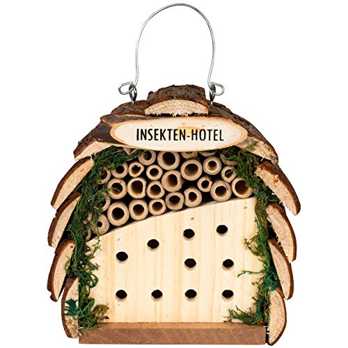 Gardigo Insektenhotel für Bienen und Marienkäfer aus Holz | Nistkasten zum Aufhängen für Garten und Balkon von Gardigo