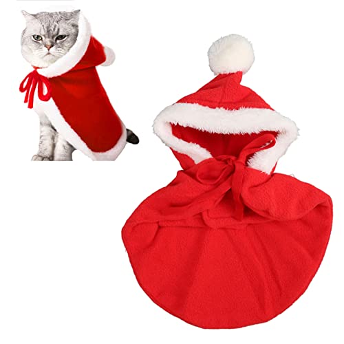 Weihnachts-Hundepullover für Kaltes Wetter, Weihnachts-Hunde-Shirt, Welpen-Outfit, Bekleidung, Warmes Winter-Haustierkostüm, Süße Hundekleidung, 5 Größen, Weiche, Warme (Rot) von Garhelper