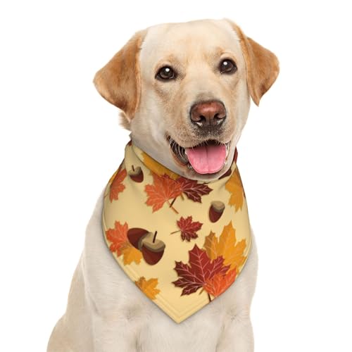 Halstuch für Hunde, Herbstblätter, Dreieckstuch für Haustiere, Haustierzubehör, Katzentuch Halstuch für Hunde, Herbstblätter, Dreieckstuch für Haustiere, Haustierzubehör, Katzentuch von Garlaibi