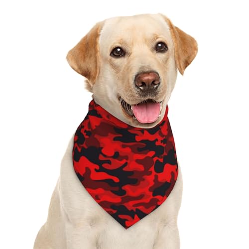 GARLAIBI Hundehalstuch, Dreiecks-Lätzchen, Tarnmuster, Rot GARLAIBI Hundehalstuch, Dreiecks-Lätzchen, Tarnmuster, Rot von Garlaibi