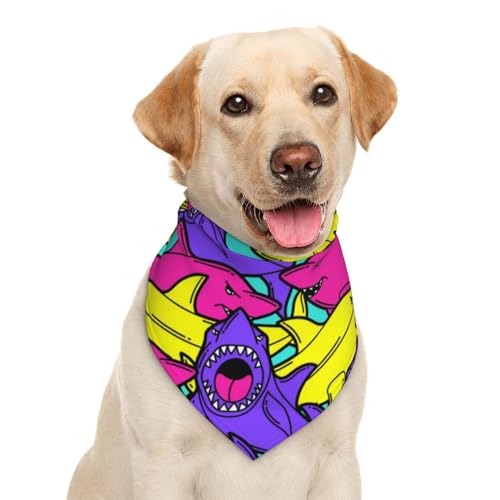 Hundehalstuch, Dreieckstuch mit Haifischmotiv, Haustierzubehör, Katzentuch Hundehalstuch, Dreieckstuch mit Haifischmotiv, Haustierzubehör, Katzentuch von Garlaibi