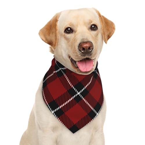 Garlaibi Hunde- & Katzen-Halstuch, Schottenkaro, Rot / Schwarz, 70 x 46 cm Garlaibi Hunde- & Katzen-Halstuch, Schottenkaro, Rot / Schwarz, 70 x 46 cm von Garlaibi