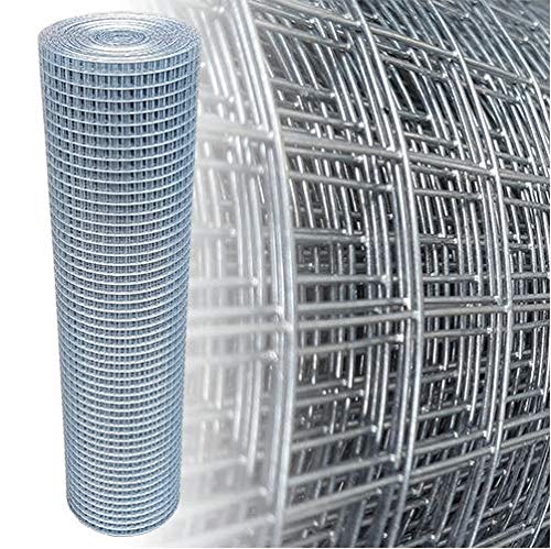 Garmix Volierendraht 19x19mm Maschendraht 4-Eck Verzinkt Drahtgitter (100cm x 10m, 0,75mm) von Garmix