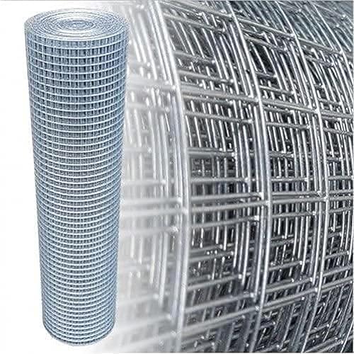 Garmix Volierendraht Verzinkt 25x25mm Drahtgitter 4-Eck Maschendraht (50cm x 25m, 1,00mm) von Garmix