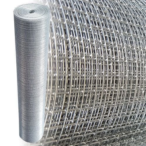 Garmix Volierendraht 6x6mm Drahtgitter 4-Eck Maschendraht Zaun Feuerverzinkt 0,65 mm (5m, 100cm) von Garmix
