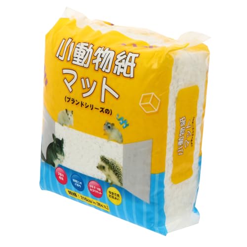 Garneck 1 Packung Hamster Einstreu Papier Staubfrei Saugfähig Geruchskontrolle für Kleintiere Hochabsorbierend für Hamster Meerschweinchen Chinchillas von Garneck
