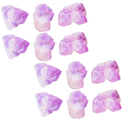 Garneck 1 Packung Natürliches Erz -Cluster Gestürzte Steine Geode Feng-Shui-Figur Haselnussfigur Ätherisches Öl Stein Lila -Stein Wicca- -Stein Saftig Kristall Gefälschter Stein Violett von Garneck