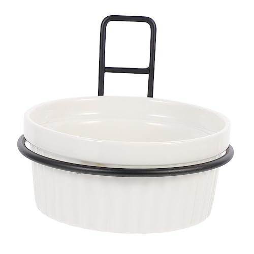 Garneck 1 Satz Hängende Katzen Schale Schüsseln Katzennäpfe Katzennapf erhöhter Futternapf für Katzen Essen pet Feeder pet Food Container Tierfutterautomat aus Keramik Heimtierbedarf Eisen Garneck 1 Satz Hängende Katzen Schale Schüsseln Katzennäpfe Katzennapf erhöhter Futternapf für Katzen Essen pet Feeder pet Food Container Tierfutterautomat aus Keramik Heimtierbedarf Eisen von Garneck