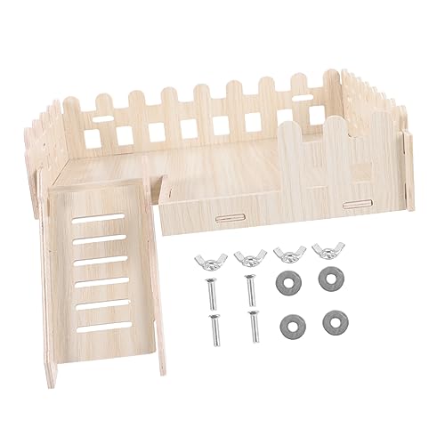 Garneck 1 Satz Hamster Holz Klettergerüst für Käfige DIY Dekoration für Kleine Haustiere und Bissfeste Spielzeuglösung für Zwerghamster Meerschweinchen und Andere Kleintiere von Garneck