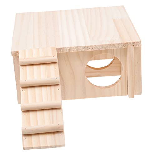 Garneck 1 Satz Hamster mit Tunnel und Treppe Zweigeschossiges Versteck für Zwerghamster und Rennmäuse Naturholz Fördert Aktivität für Käfige Garneck 1 Satz Hamster mit Tunnel und Treppe Zweigeschossiges Versteck für Zwerghamster und Rennmäuse Naturholz Fördert Aktivität für Käfige von Garneck