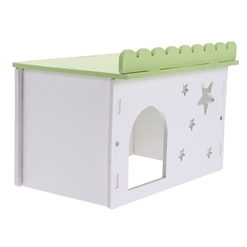 Garneck 1 Satz Hamsternest Hamsterhaus Käfig für Hamster Versteck klein Mini hamsterspielzeug Hamster hamsterzubehör nagerhaus Hamsterhütte Haustierbedarf Ökologisches WPC Green von Garneck