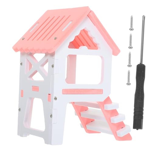 Garneck Meerschweinchenversteck Hamsterversteckhaus Mit Leiter Für Kleine Haustiere Chinchilla Hideout Hamster Villa Hideout Für Zwerghamster Mäuse von Garneck