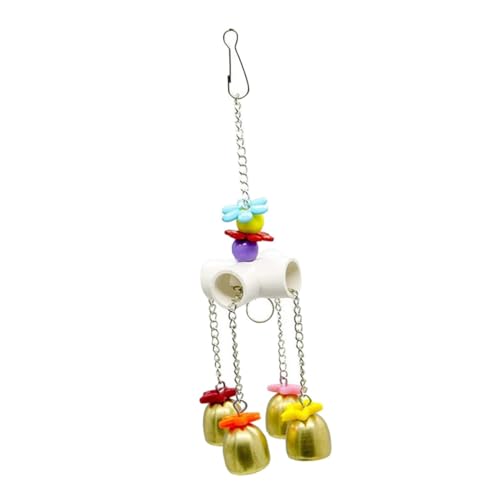 Garneck 1 Satz Papagei Kauspielzeug Kauen Papageien -futterspielzeug Hängenden Vogelkäfig Schaukelspielzeug Papagei Papageienspielzeug Seilen Von Drinnen Metall Zufällige Farbe von Garneck