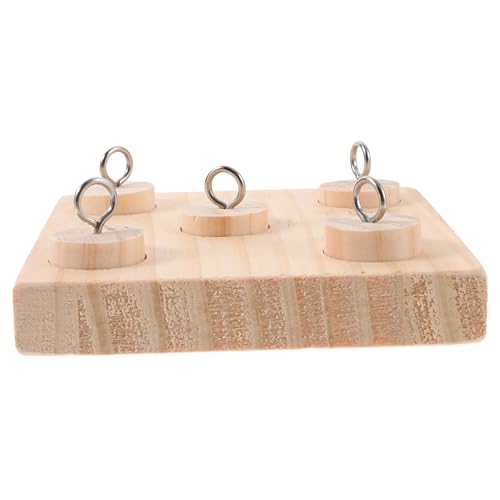 Garneck Papageien-knabberspielzeug Holz Vogel Spielzeug Papagei Knabbern Spielzeug Haustier Vogel Trainingsspielzeug Kompakt Einfach Installieren Langlebiges Material von Garneck