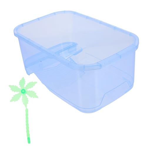 Garneck 1 Set-Box Schildkrötenbecken Reptilien Schildkrötenzuchtfall Sicheres Haustiergehege Schildkrötenzuchtbehälter Schildkrötengehäuse aus Kunststoff Haustierbehälter aus Kunststoff von Garneck