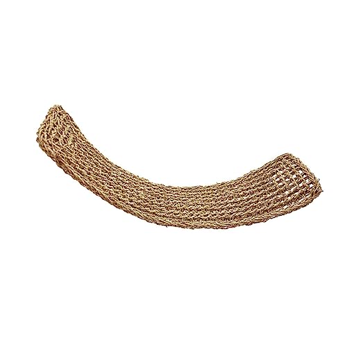 Garneck 1 Stück Hängematte Echsen Seegras Matte Echsen Nest Kletter Matte für Echsen Zubehör Haustier Reptil Eidechsen nisten hängendes Eidechsenbett Seetang Light Brown von Garneck