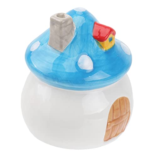 Garneck 1 Stück Hamster Nest Aus Keramik Hamster -versteck Keramik Hütte Hamsterkäfig Haustiernest Nest Aus Keramik Für Haustiere Hamsterpilzförmige Höhle Hamsterhöhle Unterschlupf Blue von Garneck