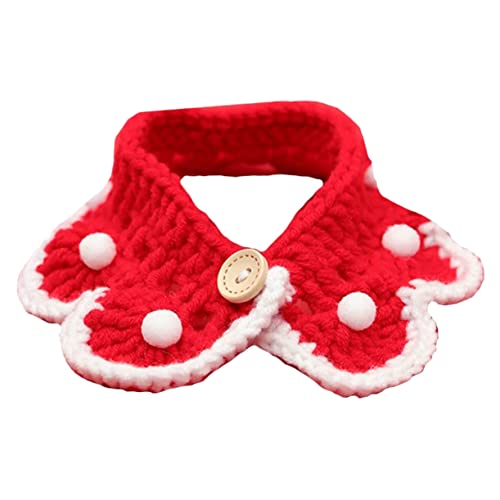 Garneck 1 Stück Haustier-schal Klein Katze Labor Nach Haustierschal Haustierhalsband Strickkragen Gestrickt Pullover Für Schalkragen Bandana Haustier Halstuch Lätzchen Für Katzen Stricken von Garneck