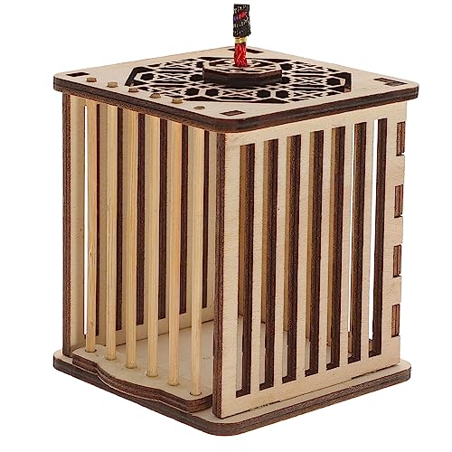 Garneck Heuschreckenkäfig für Outdoor Tragbarer Transportkäfig aus Holz Insektenzucht Käfig für Kinder Geeignet für Grillen und Heuschrecken von Garneck