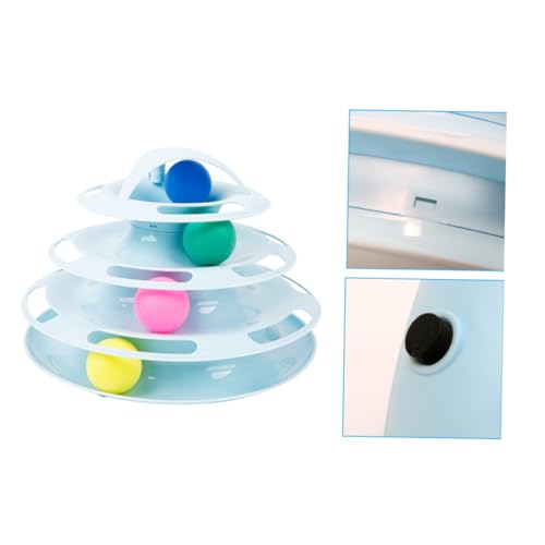 Garneck 1 Stück Katzen-Plattenspieler katzenspielzeug Katzen beschäftigungsspielzeug cat Toys Katzen zubehör Ballspielzeug für Katzen Katzenrad drinnen Cat-Track-Turm rotierende Kugel Blue Garneck 1 Stück Katzen-Plattenspieler katzenspielzeug Katzen beschäftigungsspielzeug cat Toys Katzen zubehör Ballspielzeug für Katzen Katzenrad drinnen Cat-Track-Turm rotierende Kugel Blue von Garneck