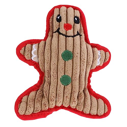 Garneck 1 Stück Kuschelspielzeug für Hunde Plüsch Schneemann Quietschspielzeug für Interaktives und Zahnpflege Welpen und Kleine Hunde von Garneck