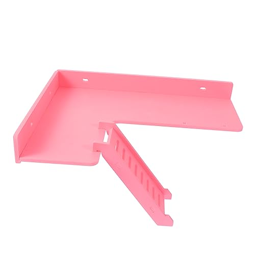 Garneck 1 Stück Leiter Hamster hamsterspielzeug Sprungbrettspielzeug Plattformen für Hamster alle groß Zubehör für Eichhörnchenkäfige Hamster Stehplattform Holz Kunststoff Rosa von Garneck