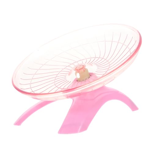 Garneck 1 Stück Pet Exercise Wheel für Hamster und Kleine Haustiere Pinker Laufdiscs für Gesunde Bewegung und für Meerschweinchen und Chinchillas von Garneck