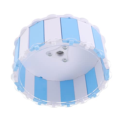 Garneck 1 Stück Scrollrad Hamster Laufrad ruhig Guinea ab Leise Hamster hamsterspielzeug Hamster Rad mit Halterung Hamster - Übungsspielzeug für Hamster Plastik Blue von Garneck