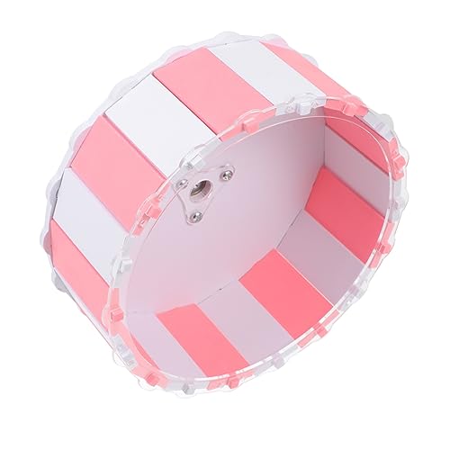 Garneck 1 Stück Scrollrad Haustiere Nagetierrad Stummes Hamsterrad stilles Rad klein Übung Hamster hamsterspielzeug Hamster Toy Hamsterrad Laufrad Hamster Plastik Rosa von Garneck