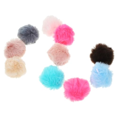 Garneck 10 Stück Teiliges Katzenspielzeug Bunte Flauschige Bälle Leichtes Interaktives Katzen und Kätzchenspielzeug für Natürliche Instinkte und Bewegung Zufällige Farbe Zufällige Farbe von Garneck
