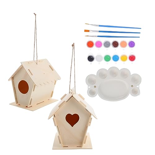 Garneck 10 Stück Vogel Nest Bird House Set Vogelhaus Vogelhäuser Mit Farben Heimdekoration Vogelnest Im Freien Bausatz Vogelkäfig Für Den Garten Basteln Für Hölzern Garneck 10 Stück Vogel Nest Bird House Set Vogelhaus Vogelhäuser Mit Farben Heimdekoration Vogelnest Im Freien Bausatz Vogelkäfig Für Den Garten Basteln Für Hölzern von Garneck