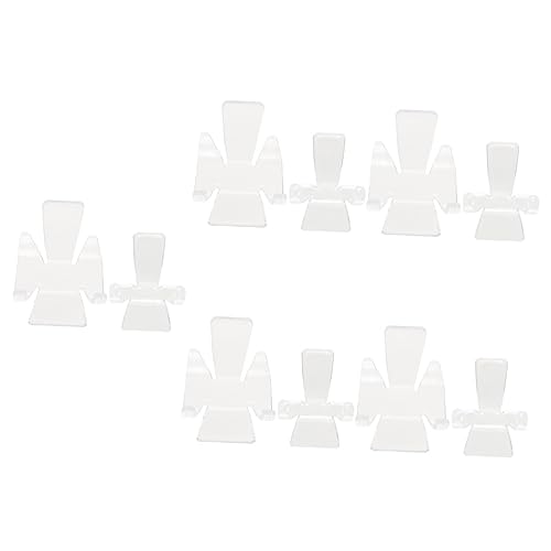 Garneck 100 STK Kristallständer Glück Stehen Desktop-kristallhalter Staffeleiständer Aus Acryl Kugel Kugel Standfuß Kristallbasis Glas-Halter Stativ Multifunktion Plastik Ausstellungsstand von Garneck