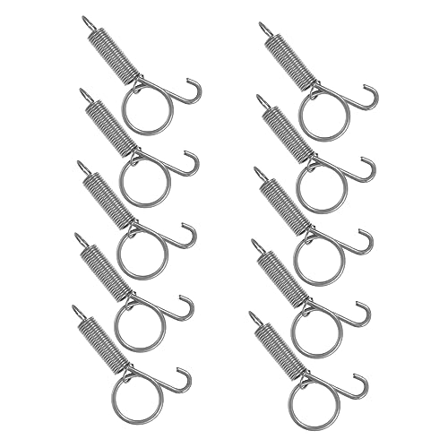 Garneck 10 Stück Federhaken Für Käfigtüren Robuster Haken Für Vogelfutterspender Haustierkäfig Zubehör Langlebig Für Papageien Und Hühnerkäfige von Garneck