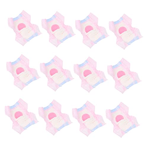 Garneck 12 Stück Haustierwindeln Hund Wächter Haustiere Pet Pee Pads Loch Wasserdicht Welpe Für Post Inkontinent Hündchen Ausbildung Saugfähige Haustierwindel Rosa Ballaststoff von Garneck