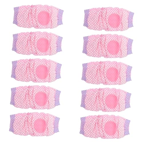 Garneck 12 Stück Haustierwindeln hundewindel Dog Diapers für erste PIPI-Pads. PIPI-Pad Körperpflege Welpenwindeln Saugfähige Welpenwindel weibliche Windelwindel Ballaststoff Rosa von Garneck