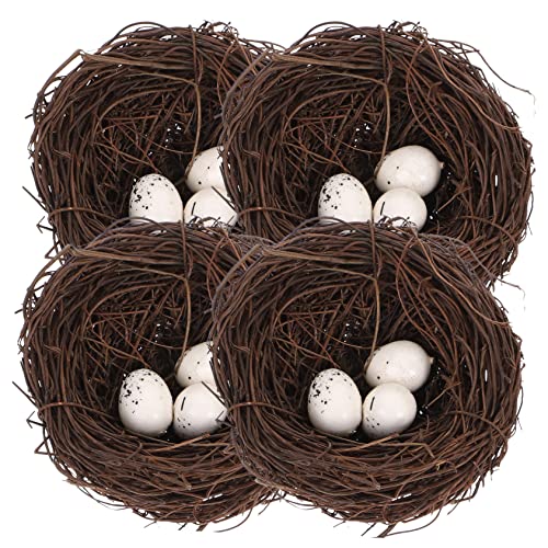 Garneck 16stücke Teiliges Dekoratives Vogel-Nest Mit Eiern Kunst-Rattan Ostern Deko Für Zuhause Gartenpartys Und DIY-mikrolandschaften Nester Künstliche Eier Garneck 16stücke Teiliges Dekoratives Vogel-Nest Mit Eiern Kunst-Rattan Ostern Deko Für Zuhause Gartenpartys Und DIY-mikrolandschaften Nester Künstliche Eier von Garneck