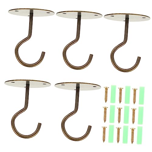 Garneck 1Satz Deckenhaken Schwerlast Eisen Wandhänger für Laternen Multifunktionale Deckenbügel Rostfrei und Robust für Garten Wohnzimmer Garneck 1Satz Deckenhaken Schwerlast Eisen Wandhänger für Laternen Multifunktionale Deckenbügel Rostfrei und Robust für Garten Wohnzimmer von Garneck
