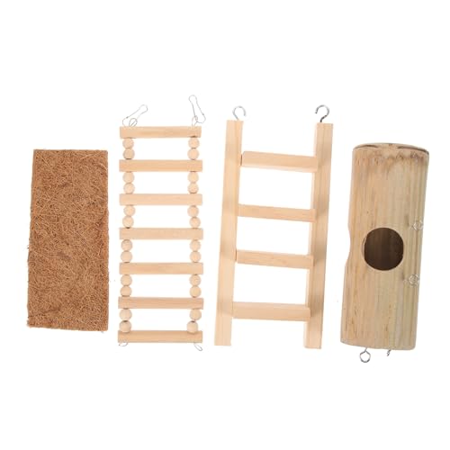 Garneck Hängendes Holz-hamsternest Mit Leiter Für Kleintiere Schlafhaus Brutnest Für Hamster Ratten Und Andere Kleine Haustiere Garneck Hängendes Holz-hamsternest Mit Leiter Für Kleintiere Schlafhaus Brutnest Für Hamster Ratten Und Andere Kleine Haustiere von Garneck