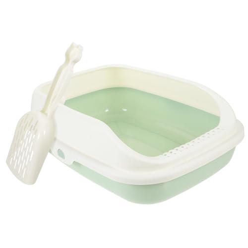 Garneck 1Satz Katzentoilette Halbgeschlossen Hochseitig Großes Fassungsvermögen Für Kleine Katzen Verhindert Streuverschmutzung Zu Reinigen Design Garneck 1Satz Katzentoilette Halbgeschlossen Hochseitig Großes Fassungsvermögen Für Kleine Katzen Verhindert Streuverschmutzung Zu Reinigen Design von Garneck