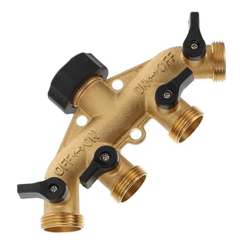 Garneck 1Satz Messingschlauchadapter Schlauchteiler mit Absperrventilen für Gartenbewässerung und Landschaftsbewässerung Platzsparend Bedienen Garneck 1Satz Messingschlauchadapter Schlauchteiler mit Absperrventilen für Gartenbewässerung und Landschaftsbewässerung Platzsparend Bedienen von Garneck